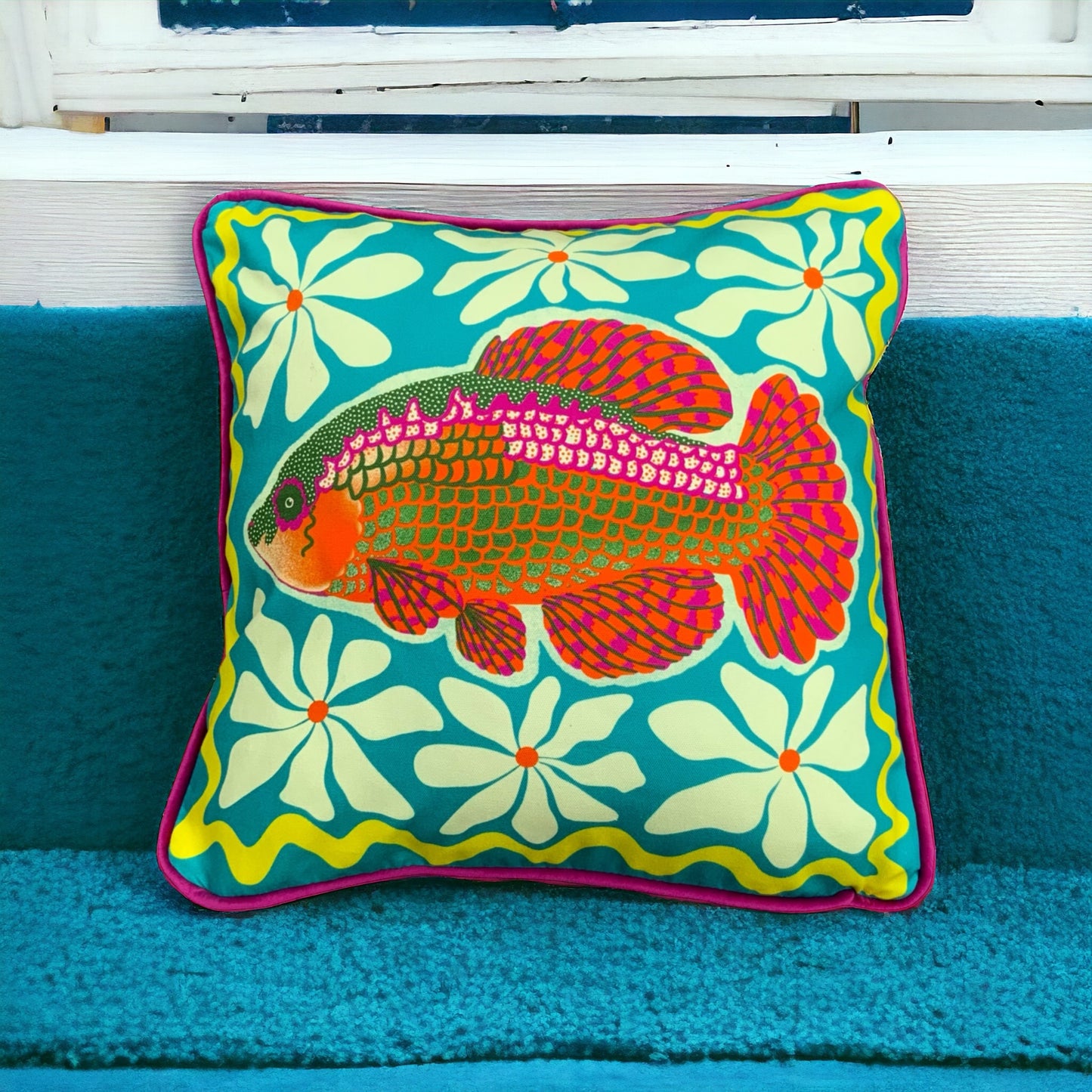 Fish Cushion Cover