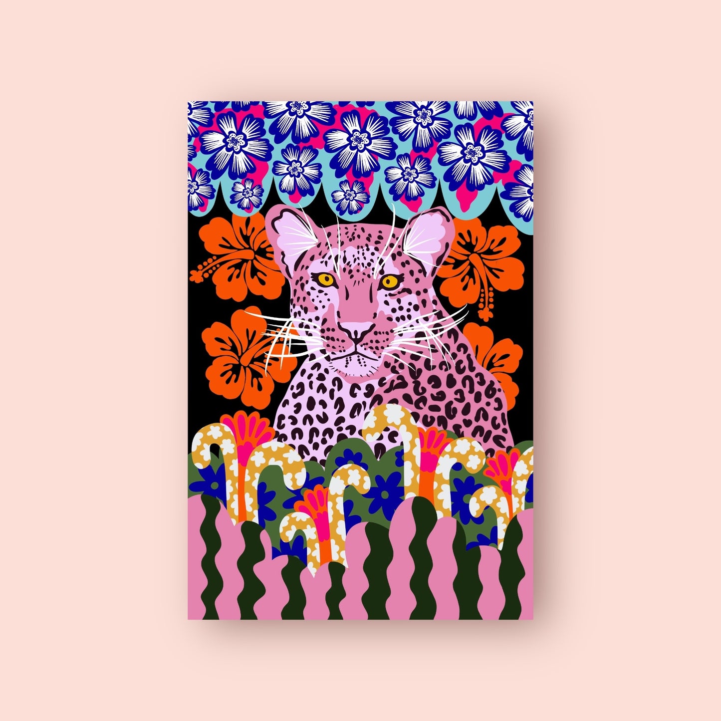 Jazzy Jungle Art Print