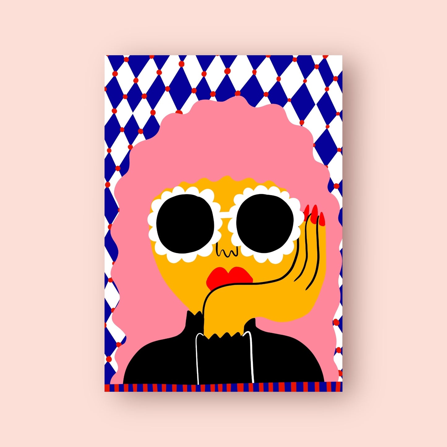 Bubblegum Lady Art Print