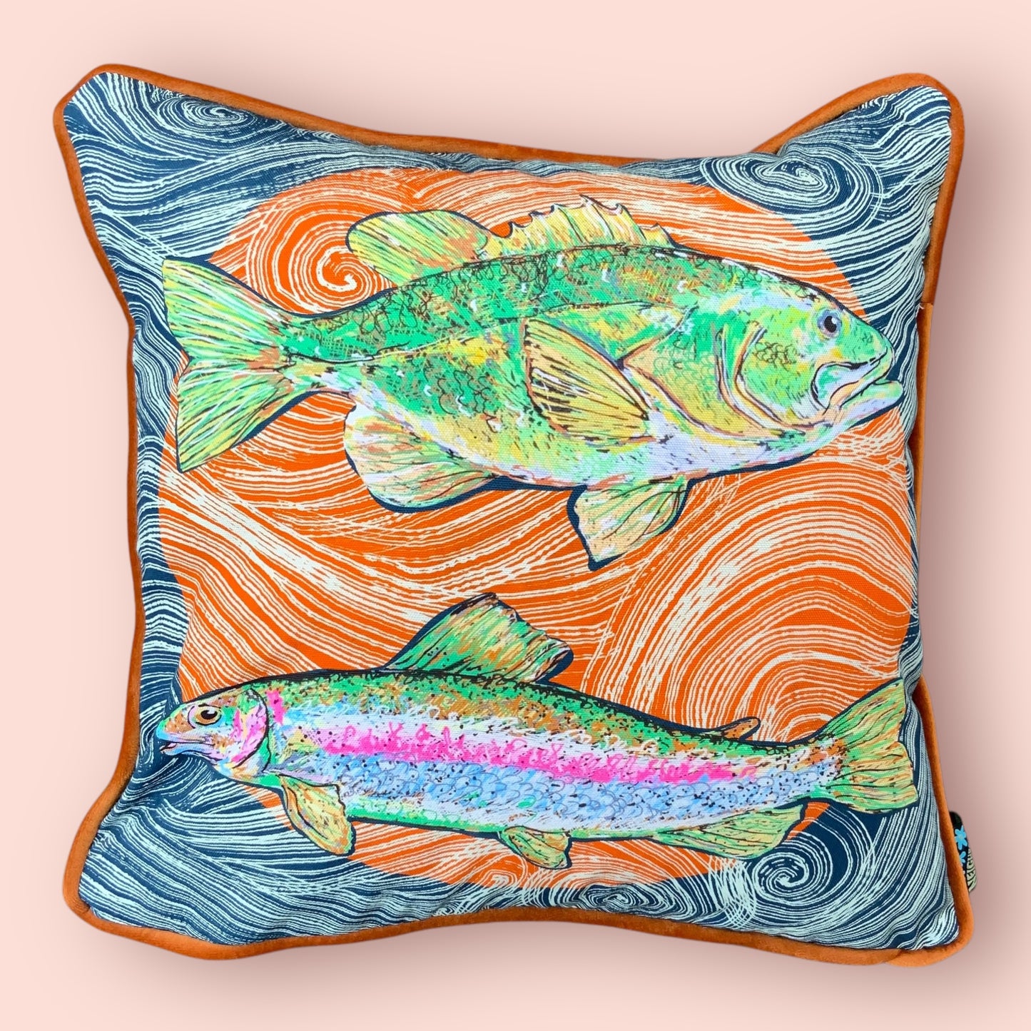 Sea Bass Cushion Cover