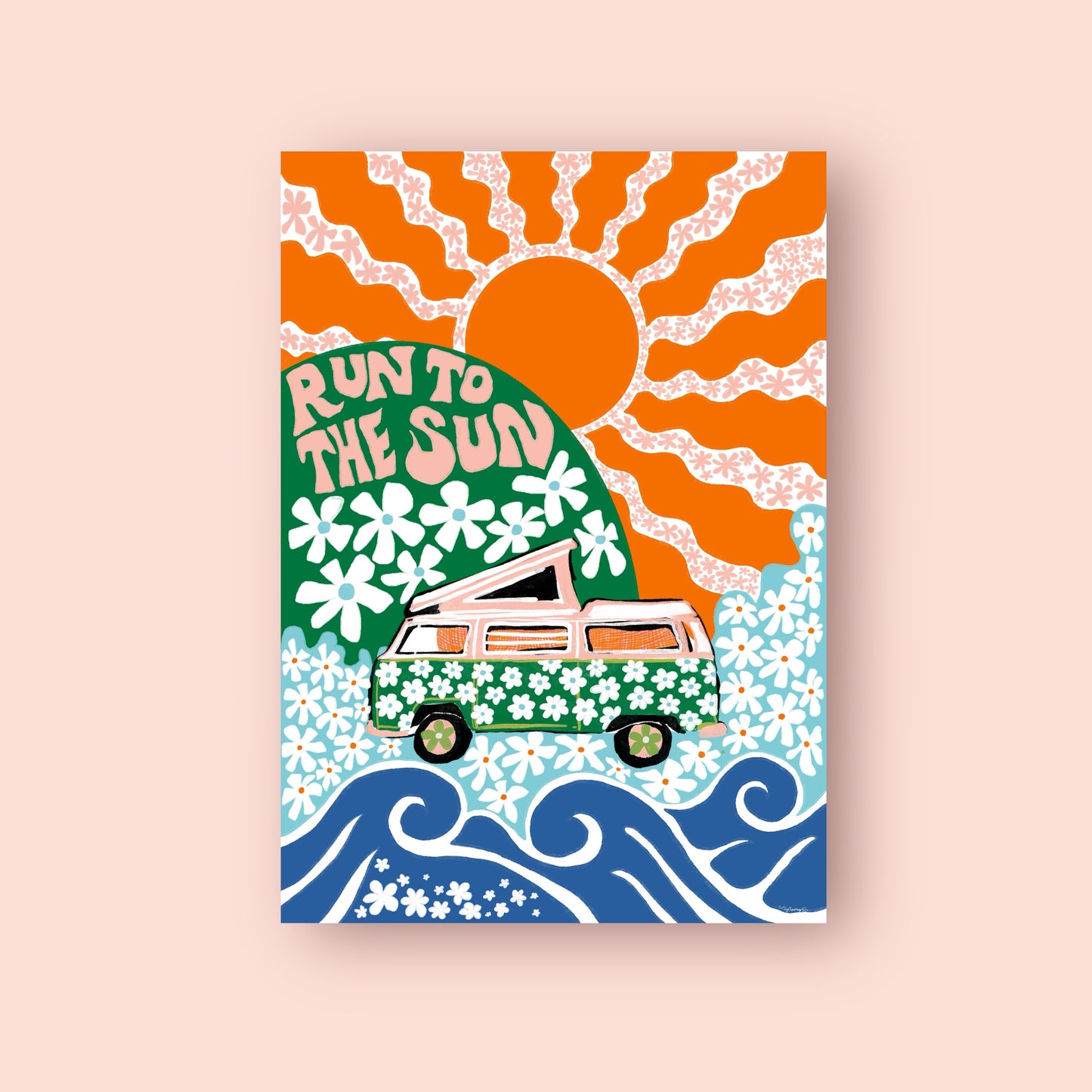 Run To The Sun Art Print