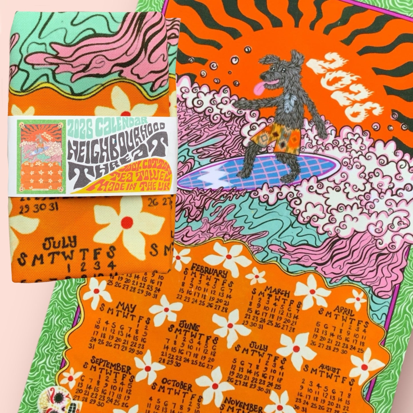 2026 Calendar Tea Towel