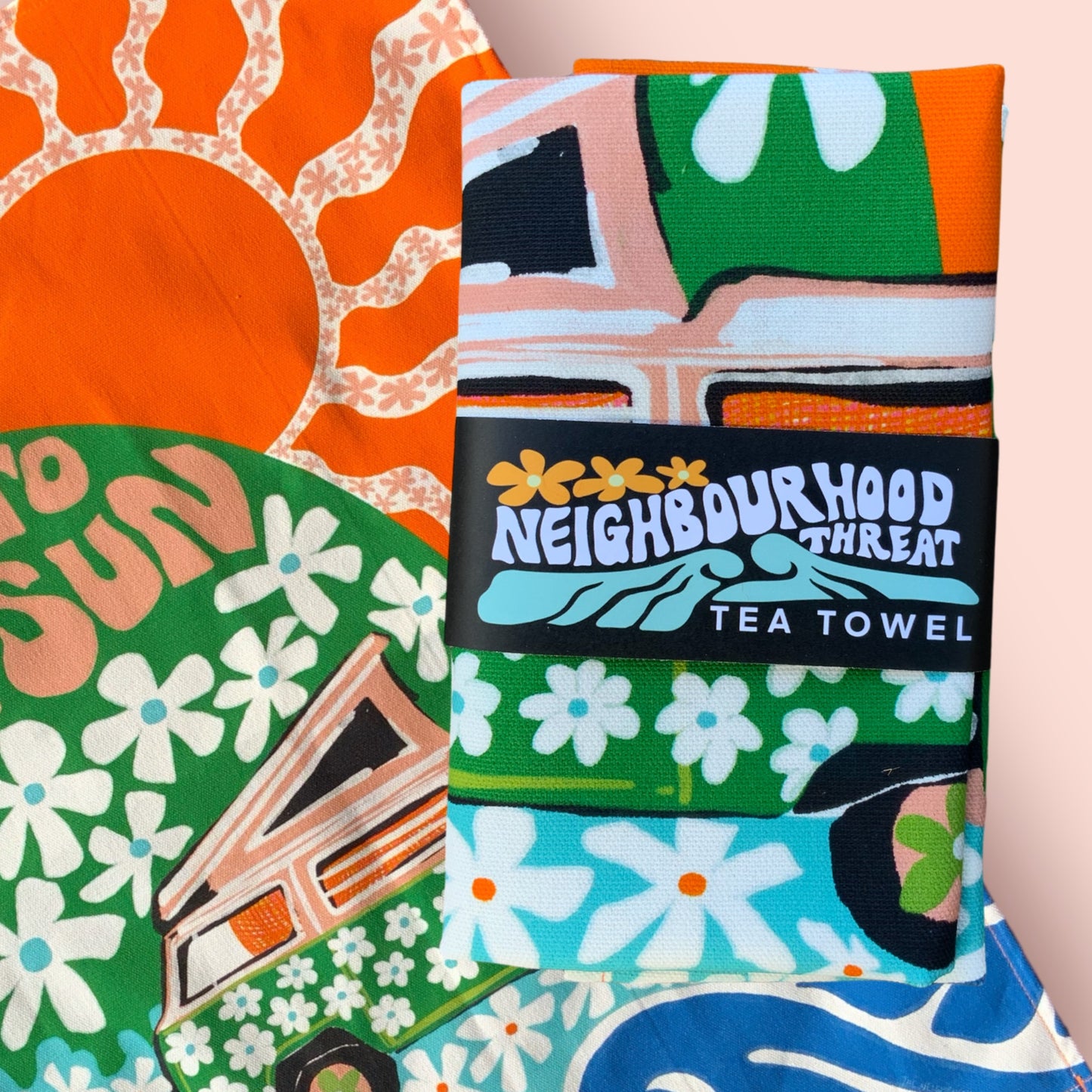 Run To The Sun Tea Towel