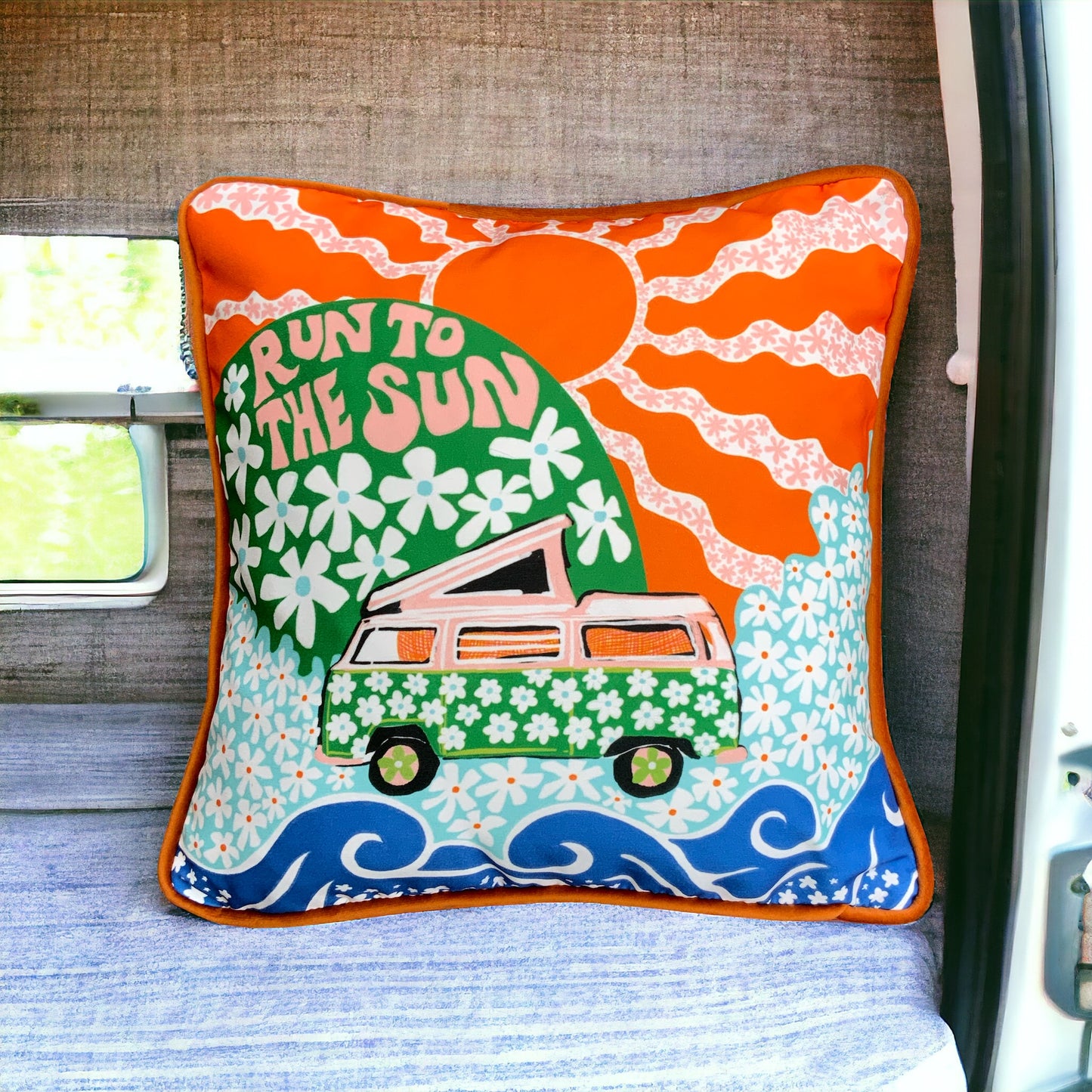 Run To The Sun Cushion Cover
