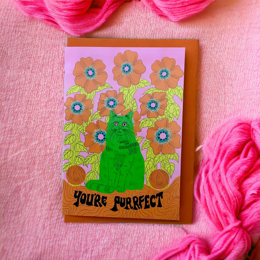 ‘You’re Purrfect’ Greeting Card
