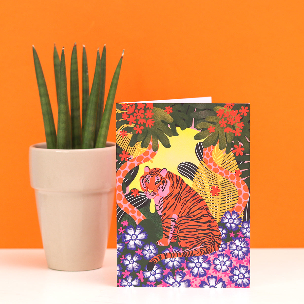 Tiger Greeting Card