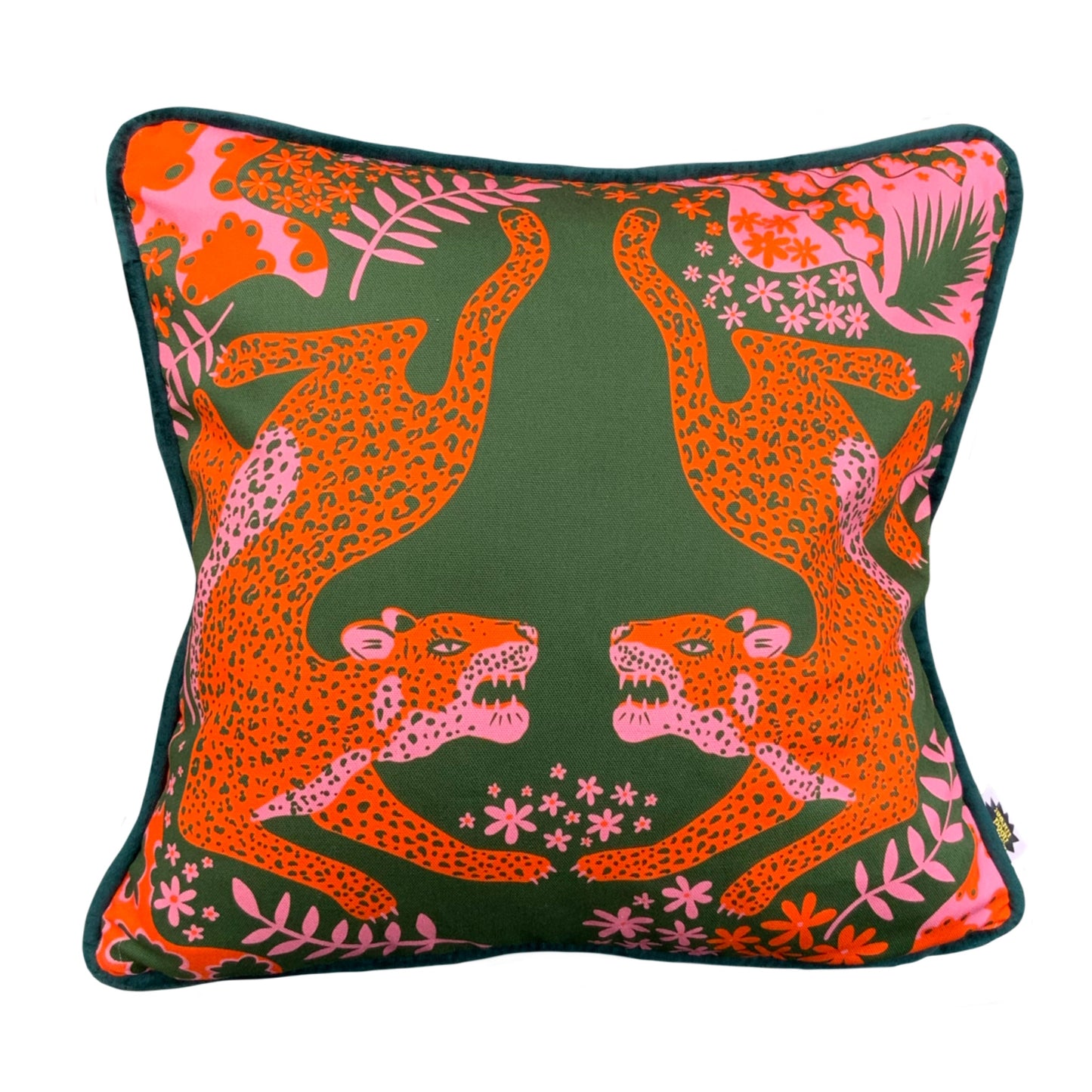 Green Leopards Cushion