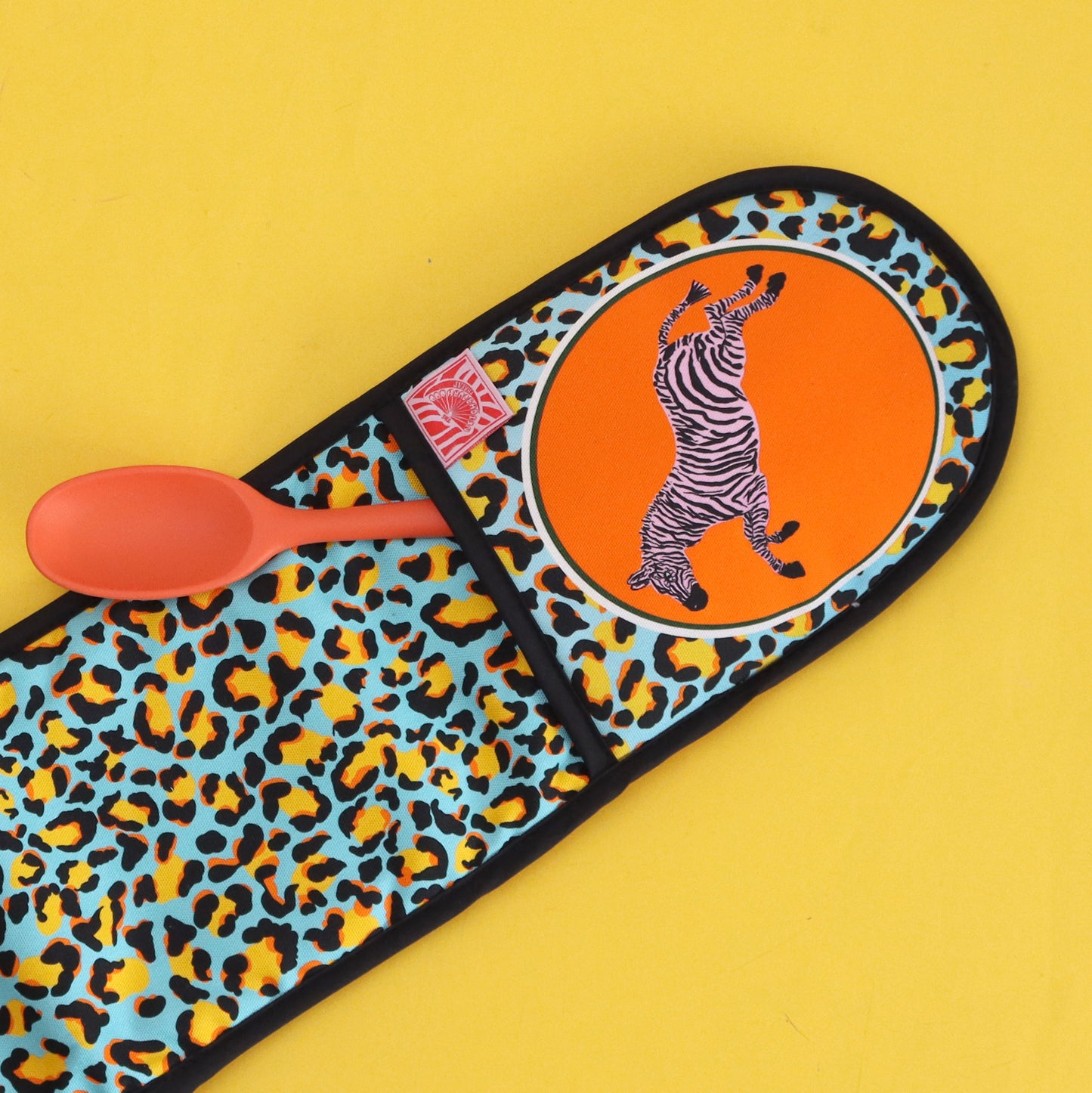 Double Oven Glove - Zebra meets leopard print