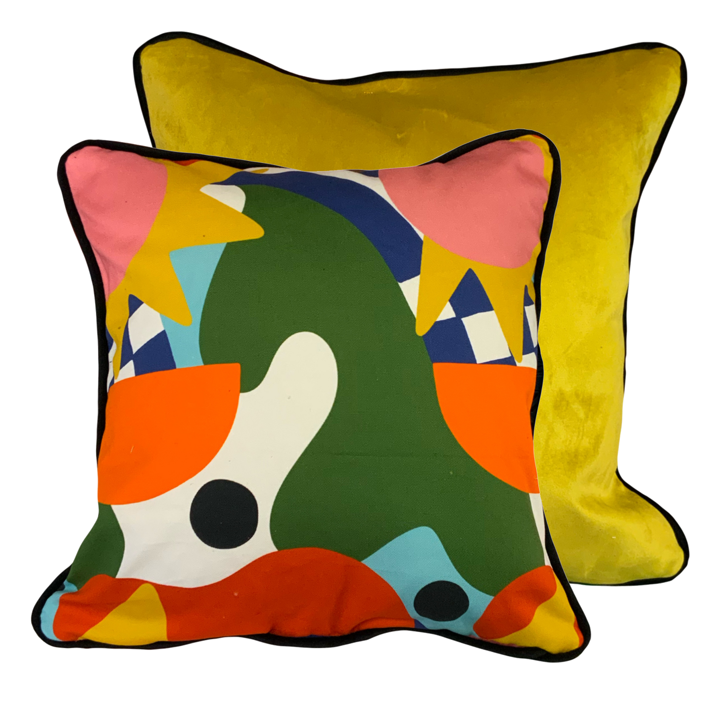Abstract Majorca Cushion