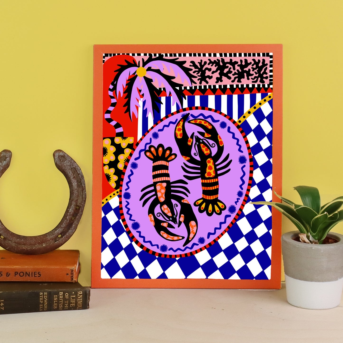 Mediterranean Lobsters Art Print