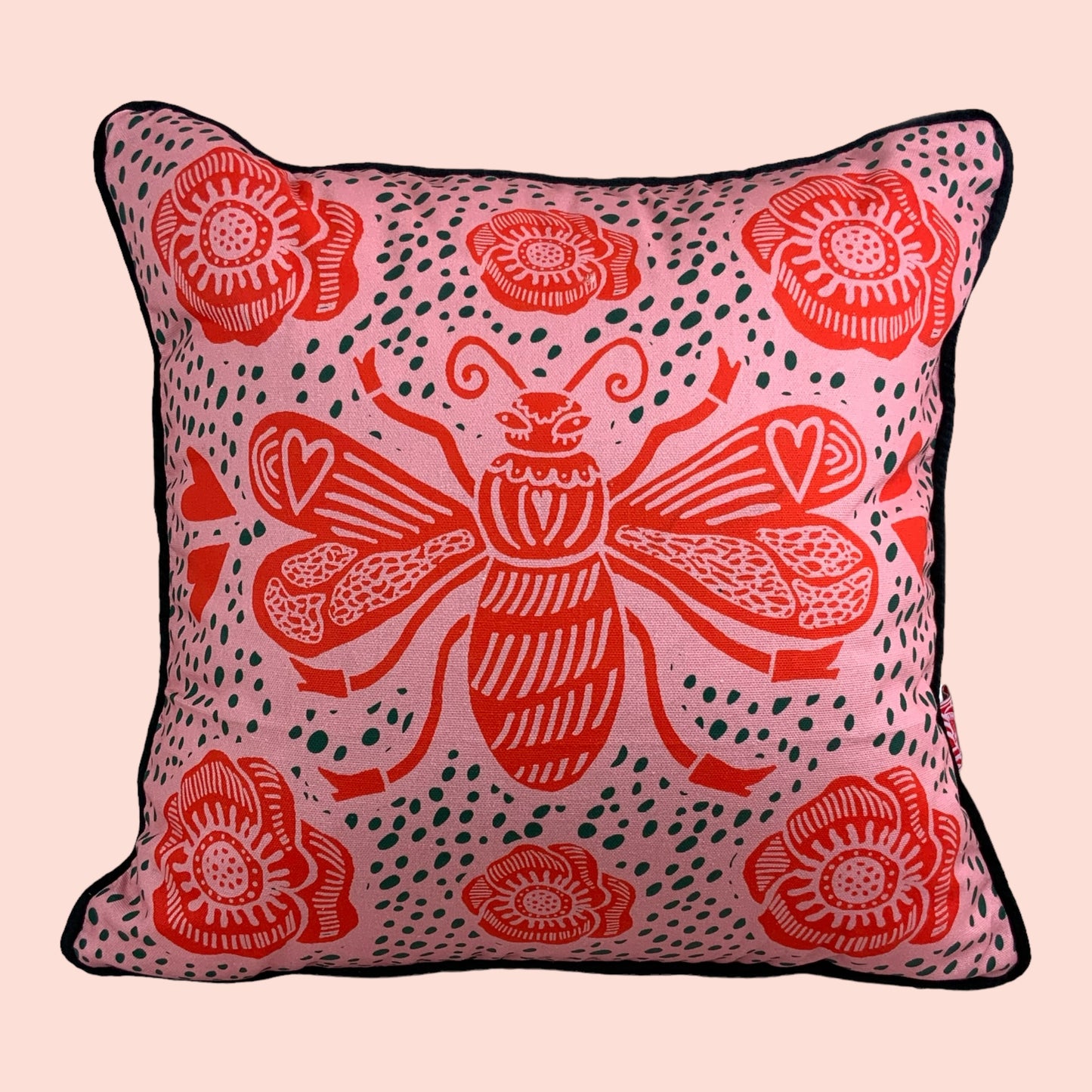 Bee Cushion - Pink