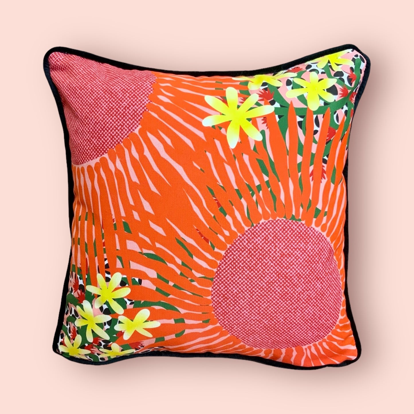 Sunset flowers Cushion