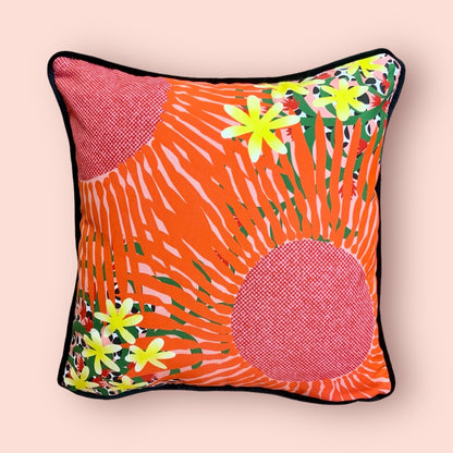 Sunset flowers Cushion