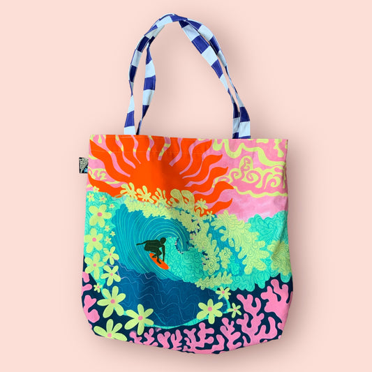 The Longest Wave Tote Bag