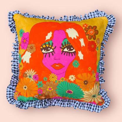 Flora Ruffle Cushion