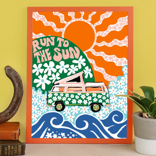 Run To The Sun Art Print
