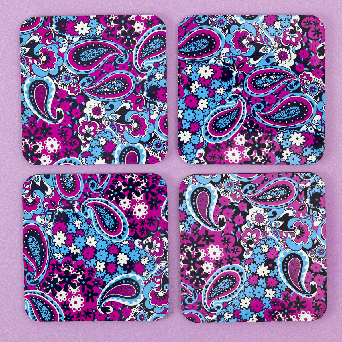 Floral Paisley Coasters