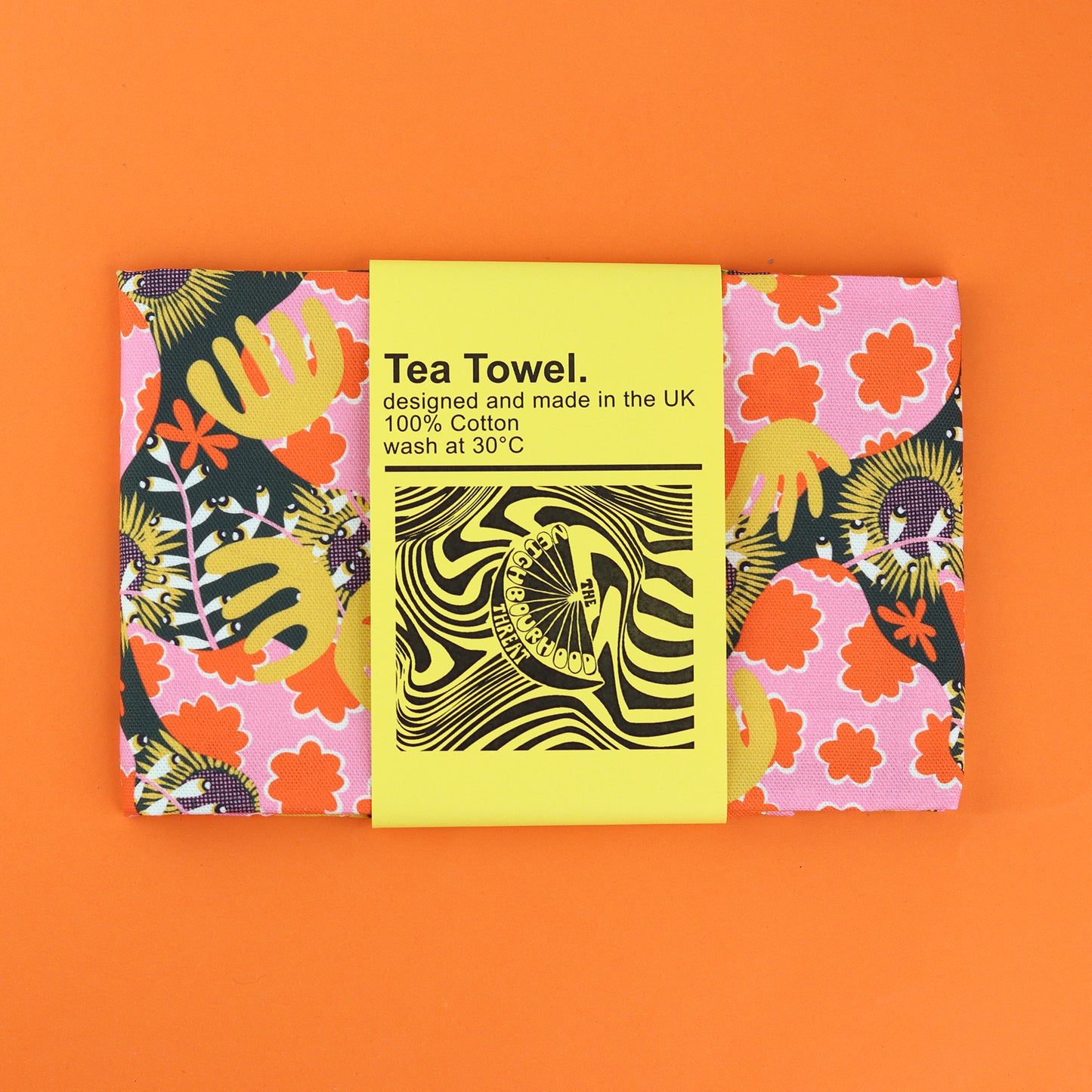 Abstract Botanical Print Tea Towel