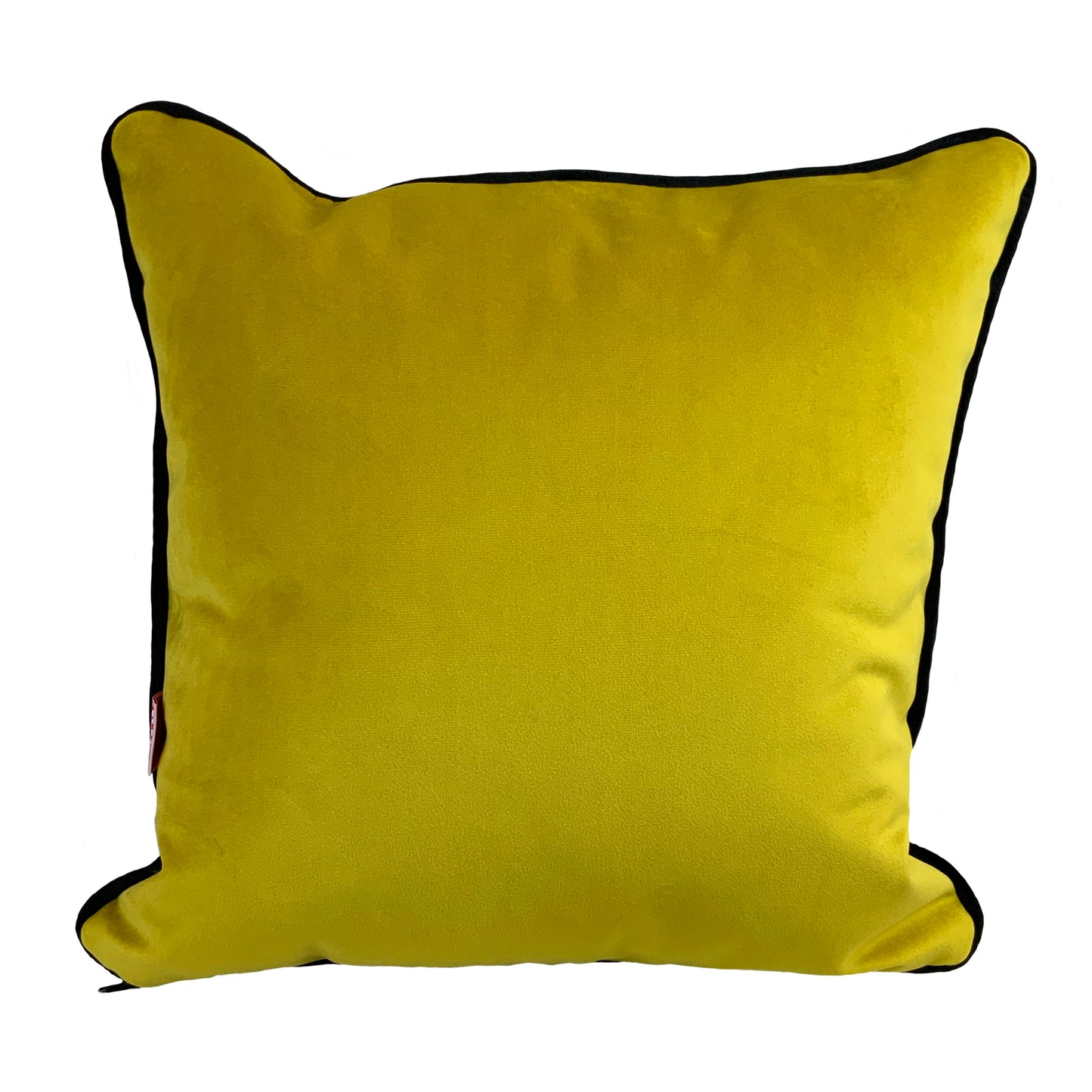 Funky Lady Print Cushion - Yellow