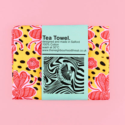 Yellow Bee Tea Towel